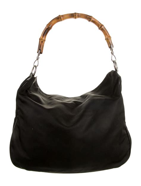 gucci leather hobo bag with pewter hardware|gucci bamboo hobo bag.